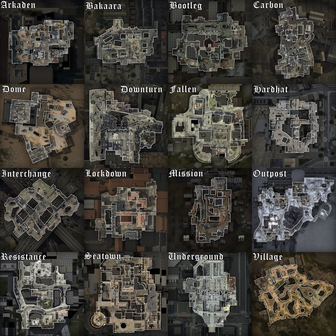 Best Call Of Duty Maps - World Map